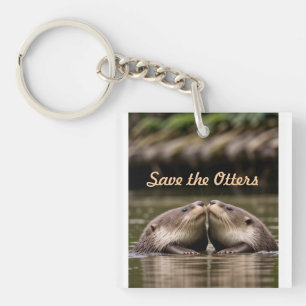 Save the Otters Key Ring