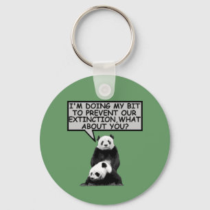 Save the Panda Key Ring