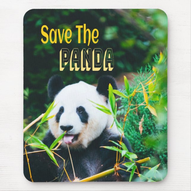 Save The Panda Mouse Mat (Front)