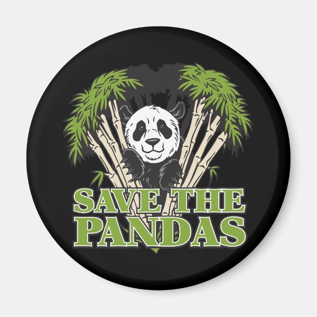 Save the Pandas Magnet (Front)