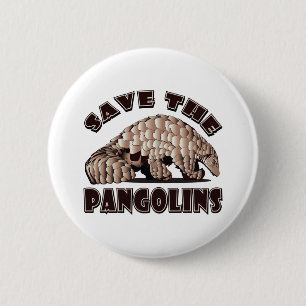 Save-The-Pangolin 6 Cm Round Badge