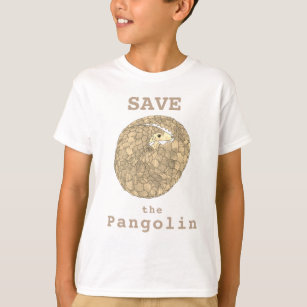 Save the Pangolin slogan cute anteater T-Shirt