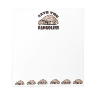 Save The Pangolins Notepad