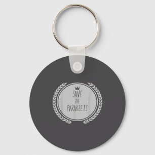 Save The Parakeets Animal Parakeet Key Ring