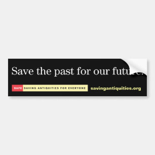 Save the past for our future bumper sticker
