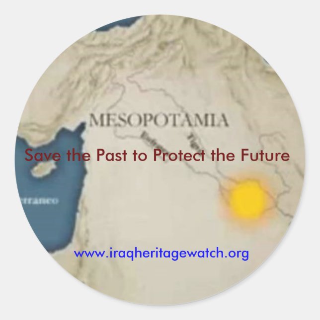Save the Past to protect the Future Sticker (Front)