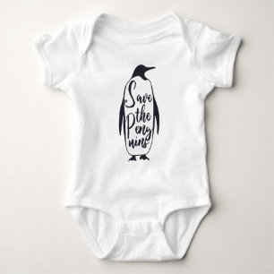 Save the Penguins Baby Bodysuit