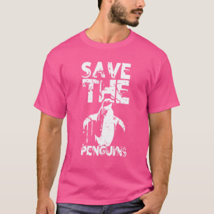Save The Penguins Cute Penguin Animal T-Shirt