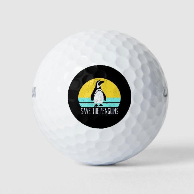 Save The Penguins Golf Balls (Front)