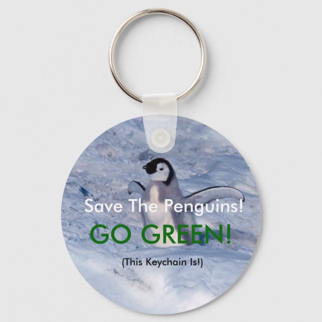 Save The Penguins Key Ring (Front)