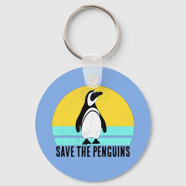 Save The Penguins Key Ring (Front)