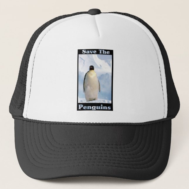 Save the Penguins Trucker Hat (Front)