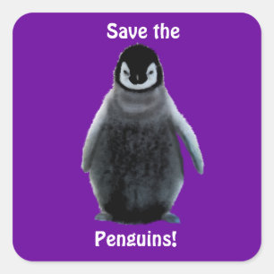 SAVE THE  PENGUINS Wildlife Support Stickers