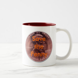 Save the Penny Two-Tone Coffee Mug