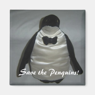 Save the Penquins! Magnet