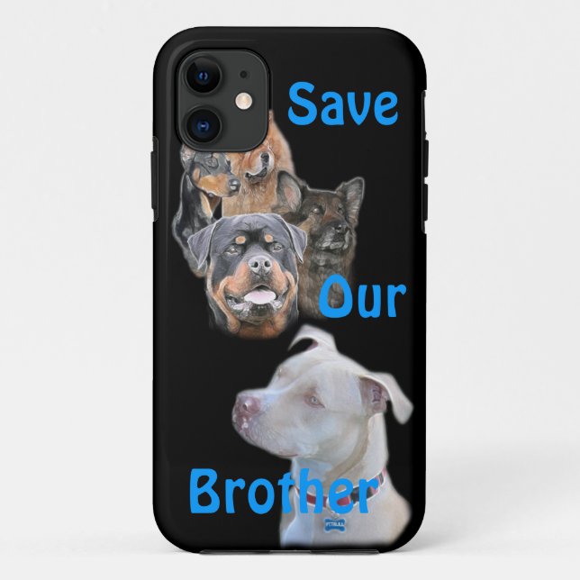 Save the Pitbull Case-Mate iPhone Case (Back)