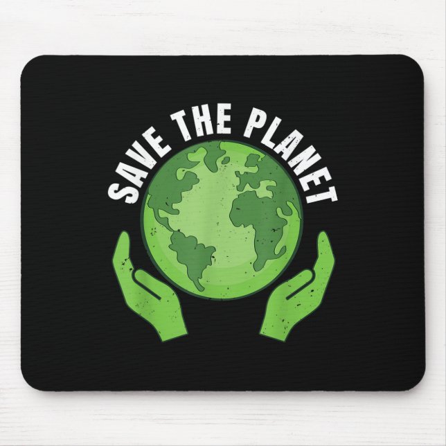 Save The Planet Climate Protection, Nature Protect Mouse Mat (Front)