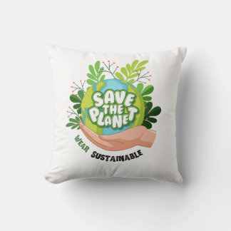 Save the planet cushion