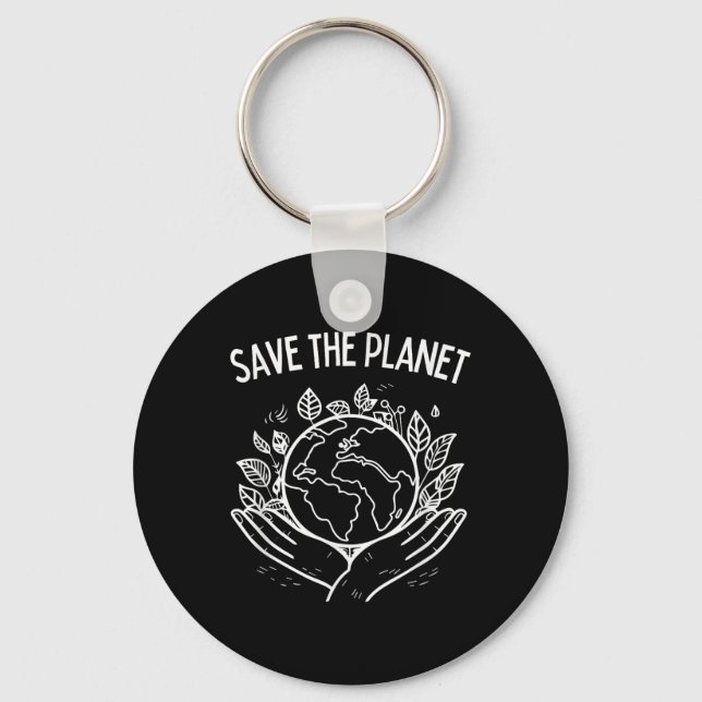 Save The Planet Earth Day 2025 Environment Arbor D Key Ring (Front)