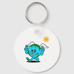 Save The Planet Earth Day Environment Nature Lover Key Ring