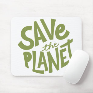 Save the Planet Eco Design Mouse Mat