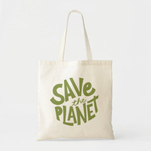 Save the Planet Eco Design Tote Bag