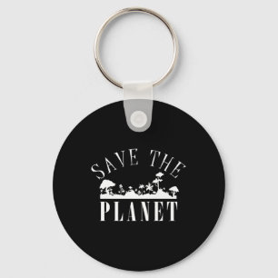 Save The Planet Environmental Protection Earth Day Key Ring