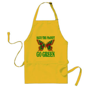 Save The Planet Go Green Standard Apron