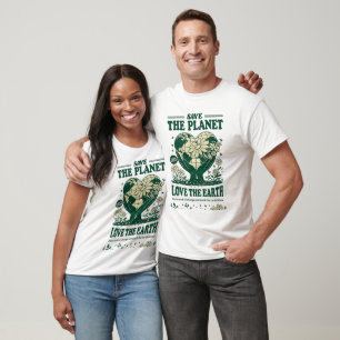 Save The Planet Love The Earth   EcoEnvironmental  T-Shirt