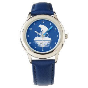 Save the Planet: Polar Bear Bicycle Kid's Watch