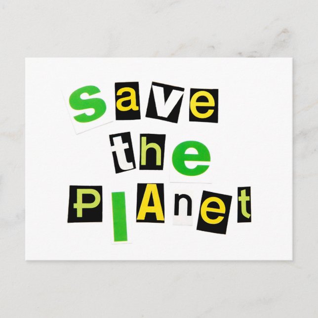 Save the Planet Postcard (Front)