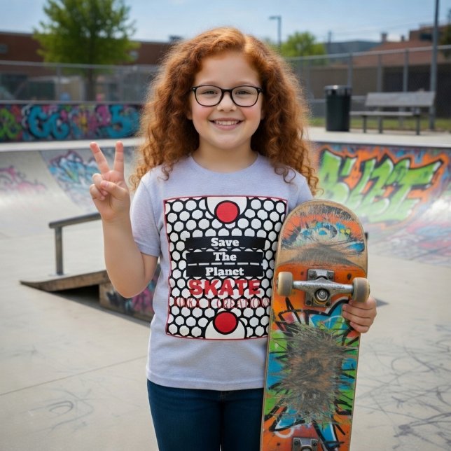 Save The Planet Skate  T-Shirt (Creator Uploaded)
