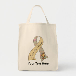 Save the Planet: Summer Bumble Bees Grocery Tote Bag
