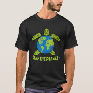 Save The Planet Turtle World Environmental T-Shirt