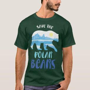 Save The Polar Bear Design For Climate Change Awar T-Shirt
