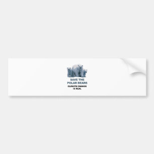 Save the Polar Bears Bumper Sticker