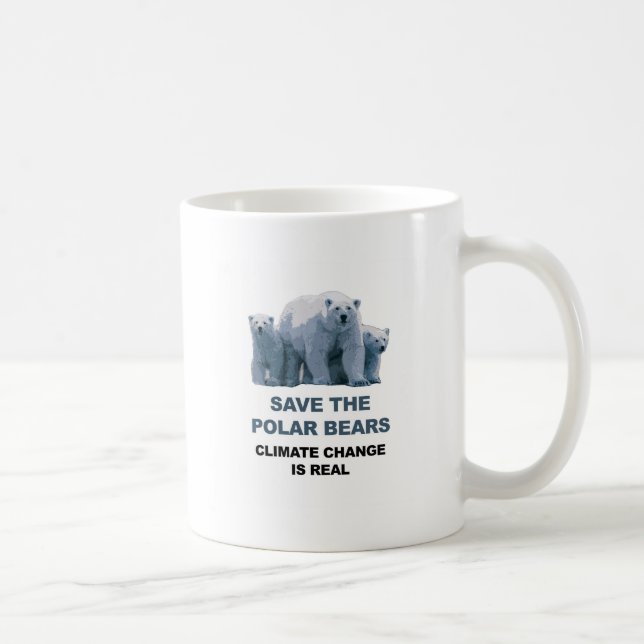 Save the Polar Bears Coffee Mug (Right)