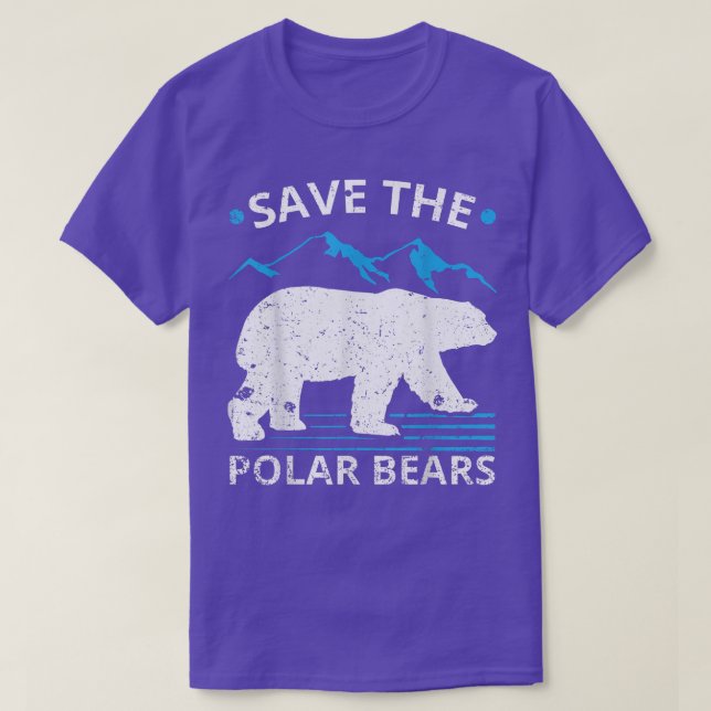 Save The Polar Bears - Environment Protection Natu T-Shirt (Design Front)