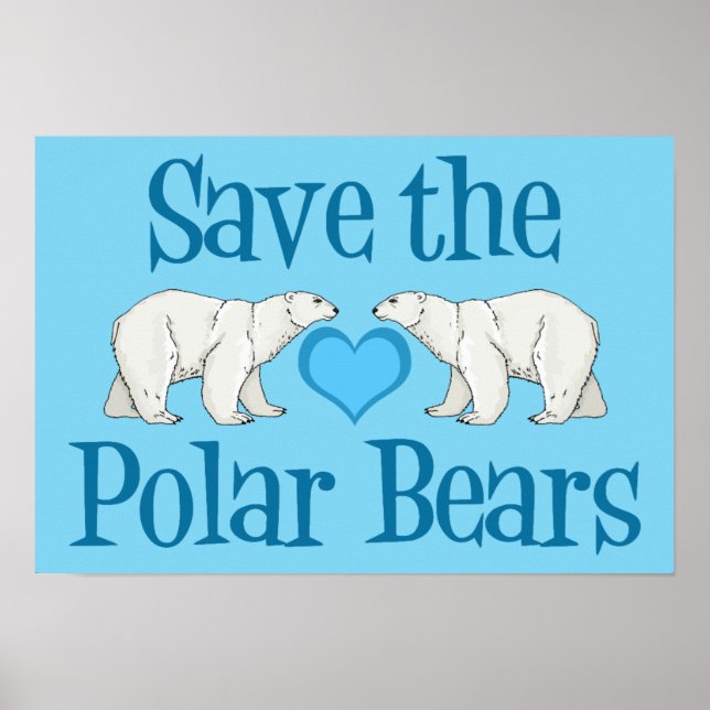 Save the Polar Bears Poster (Front)