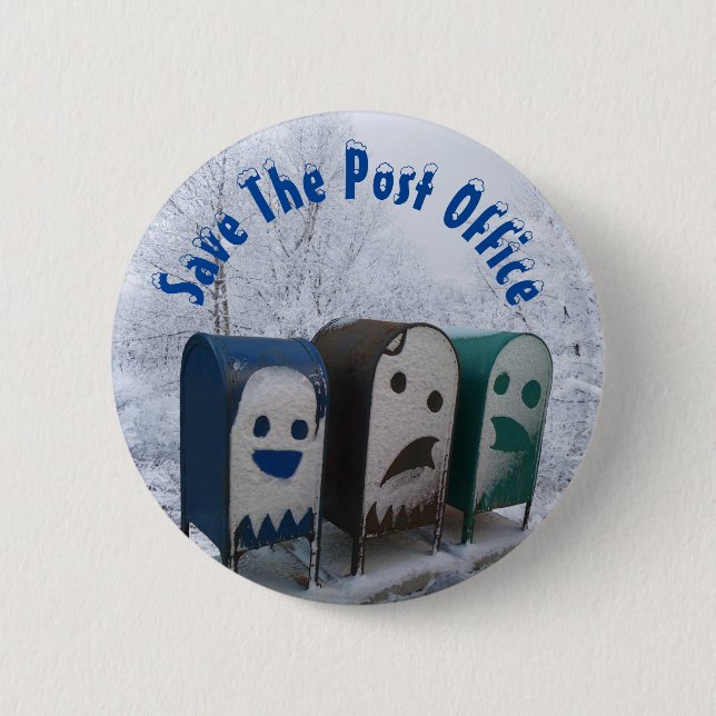 Save The Post Office 6 Cm Round Badge (Front)