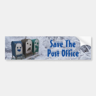 Save The Post Office Bumper Sticker