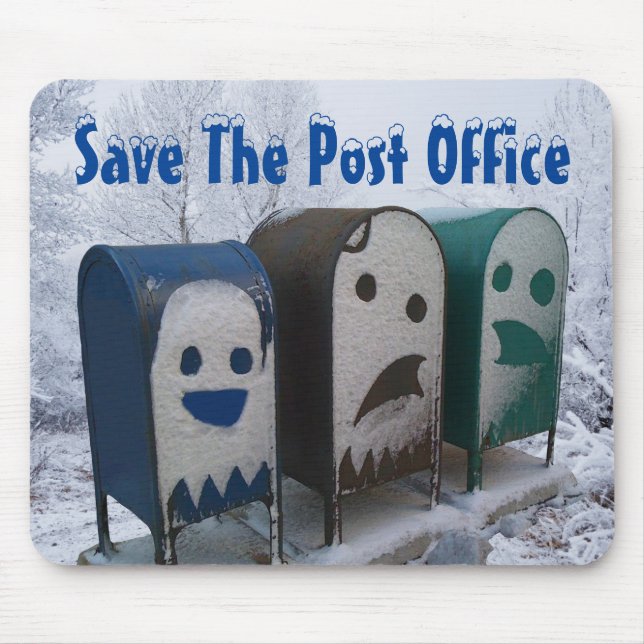 Save The Post Office Mouse Mat (Front)