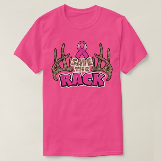 Save The Rack Breast Cancer Awareness  T-Shirt (Design Front)
