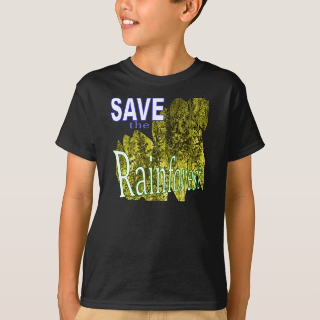 Save the Rainforest kids T-Shirt (Front)