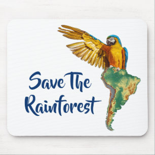 Save The Rainforest Mouse Mat