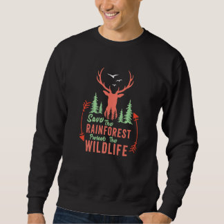 Save The Rainforest Protect The Wildlife Hike Camp Sweatshirt