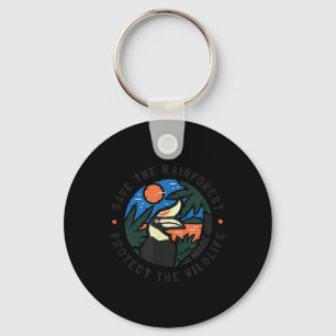 Save The Rainforest Protect The Wildlife Key Ring
