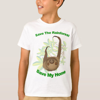 Save The Rainforest Sloth T-Shirt