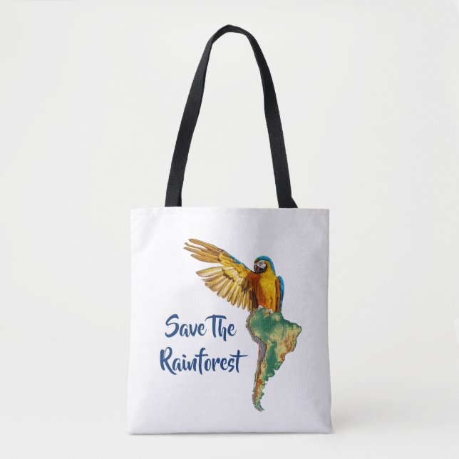 Save The Rainforest Tote Bag (Front)