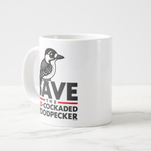 Save the Red-cockaded Woodpecker Large Coffee Mug